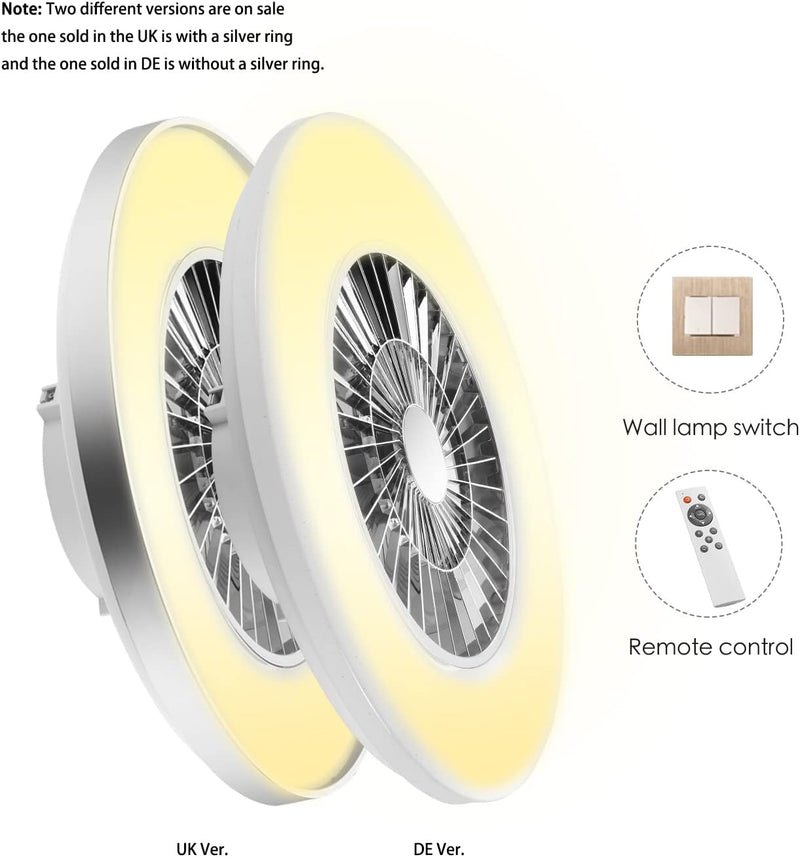 60CM LED Ceiling Light with Fan Lights