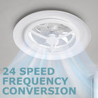 60CM LED Ceiling Light with Fan Lights 24