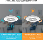 60CM LED Ceiling Light with Fan Lights 24