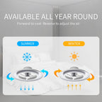 60CM LED Ceiling Light with Fan Lights 24