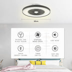 60CM LED Ceiling Light with Fan Lights 24