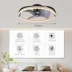 60CM LED Ceiling Light with Fan Lights 24