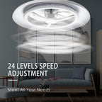 60CM LED Ceiling Light with Fan Lights 24