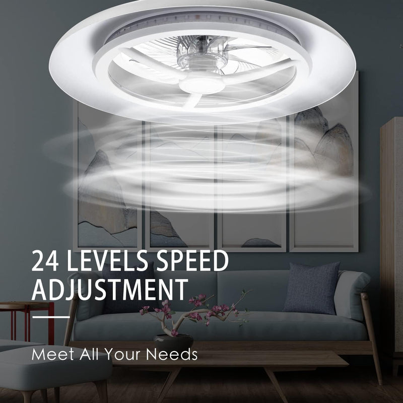60CM LED Ceiling Light with Fan Lights 24