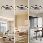 60CM LED Ceiling Light with Fan Lights 24