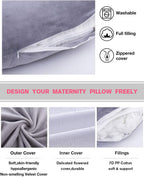 60in Full Body Pillow Nursing Maternity and Pregnancy