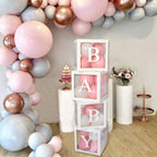 60pcs Baby Shower Decorations Neutral 6 Transparent Balloon