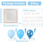 60pcs Baby Shower Decorations Neutral 6 Transparent Balloon
