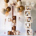 60pcs Baby Shower Decorations Neutral 6 Transparent Balloon