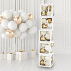 60pcs Baby Shower Decorations Neutral 6 Transparent Balloon