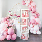 60pcs Baby Shower Decorations Neutral 6 Transparent Balloon