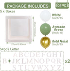 60pcs Baby Shower Decorations Neutral 6 Transparent Balloon