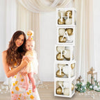 60pcs Baby Shower Decorations Neutral 6 Transparent Balloon