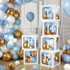 60pcs Baby Shower Decorations Neutral 6 Transparent Balloon