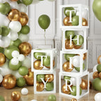 60pcs Baby Shower Decorations Neutral 6 Transparent Balloon