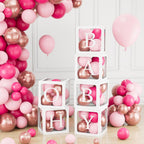 60pcs Baby Shower Decorations Neutral 6 Transparent Balloon