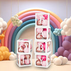 60pcs Baby Shower Decorations Neutral 6 Transparent Balloon
