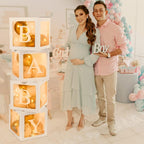 60pcs Baby Shower Decorations Neutral 6 Transparent Balloon