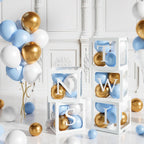 60pcs Baby Shower Decorations Neutral 6 Transparent Balloon