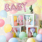 60pcs Baby Shower Decorations Neutral 6 Transparent Balloon