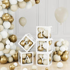 60pcs Baby Shower Decorations Neutral 6 Transparent Balloon