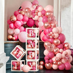 60pcs Baby Shower Decorations Neutral 6 Transparent Balloon