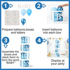 60pcs Baby Shower Decorations Neutral 6 Transparent Balloon
