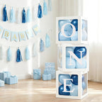 60pcs Baby Shower Decorations Neutral 6 Transparent Balloon