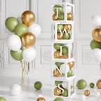 60pcs Baby Shower Decorations Neutral 6 Transparent Balloon