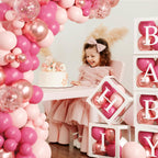 60pcs Baby Shower Decorations Neutral 6 Transparent Balloon