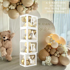 60pcs Baby Shower Decorations Neutral 6 Transparent Balloon