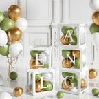 60pcs Baby Shower Decorations Neutral 6 Transparent Balloon
