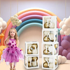 60pcs Baby Shower Decorations Neutral 6 Transparent Balloon