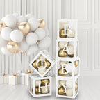 60pcs Baby Shower Decorations Neutral 6 Transparent Balloon