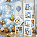 60pcs Baby Shower Decorations Neutral 6 Transparent Balloon