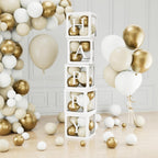 60pcs Baby Shower Decorations Neutral 6 Transparent Balloon