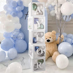 60pcs Baby Shower Decorations Neutral 6 Transparent Balloon