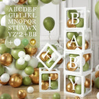 60pcs Baby Shower Decorations Neutral 6 Transparent Balloon