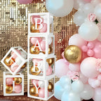 60pcs Baby Shower Decorations Neutral 6 Transparent Balloon