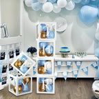 60pcs Baby Shower Decorations Neutral 6 Transparent Balloon