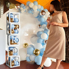 60pcs Baby Shower Decorations Neutral 6 Transparent Balloon