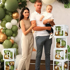 60pcs Baby Shower Decorations Neutral 6 Transparent Balloon