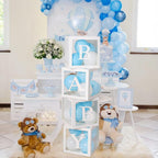 60pcs Baby Shower Decorations Neutral 6 Transparent Balloon