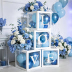 60pcs Baby Shower Decorations Neutral 6 Transparent Balloon