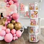 60pcs Baby Shower Decorations Neutral 6 Transparent Balloon