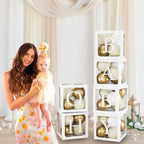 60pcs Baby Shower Decorations Neutral 6 Transparent Balloon