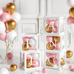 60pcs Baby Shower Decorations Neutral 6 Transparent Balloon