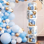 60pcs Baby Shower Decorations Neutral 6 Transparent Balloon