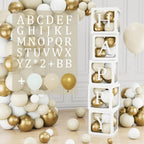 60pcs Baby Shower Decorations Neutral 6 Transparent Balloon