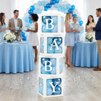 60pcs Baby Shower Decorations Neutral 6 Transparent Balloon